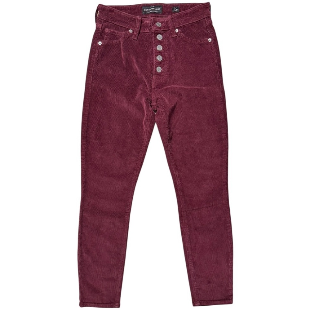 Lucky Brand Bridgette Corduroy Skinny Ankle Pants Port Royal Size 2/26